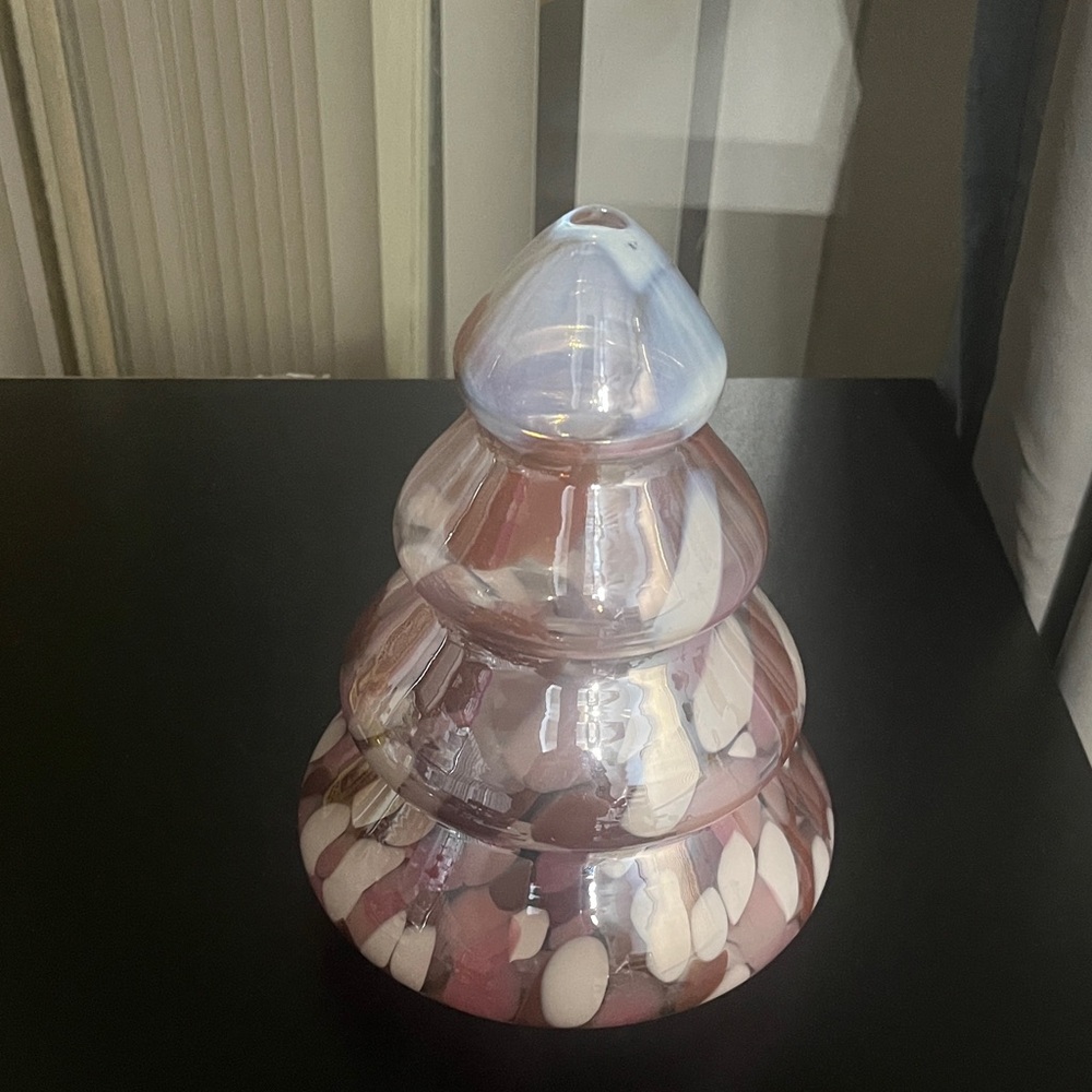Iridescent Glass Tree Decor